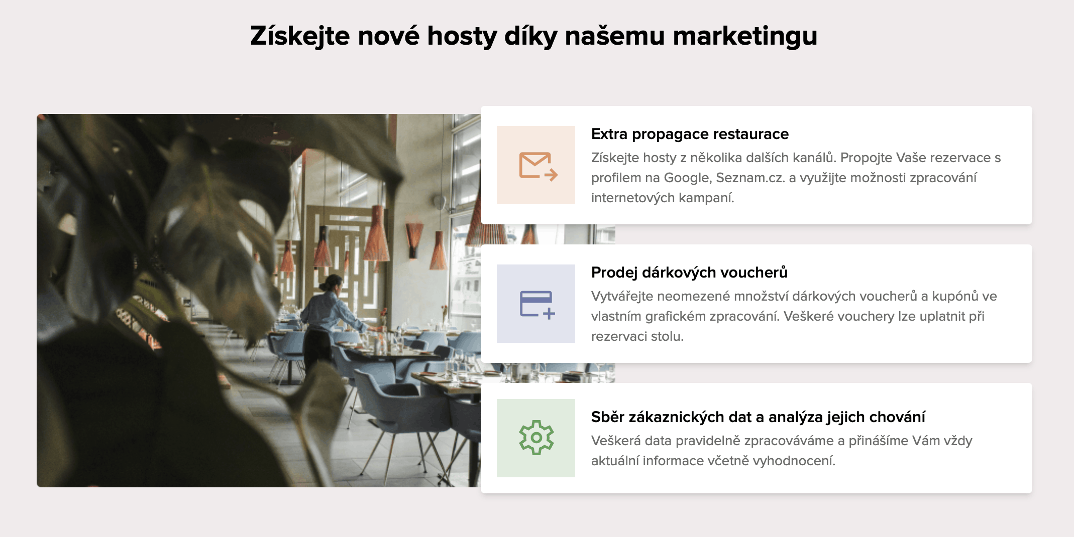 FLEXIBILNÍ SYSTÉM, KTERÝ ROSTE S VAŠÍ RESTAURACÍ